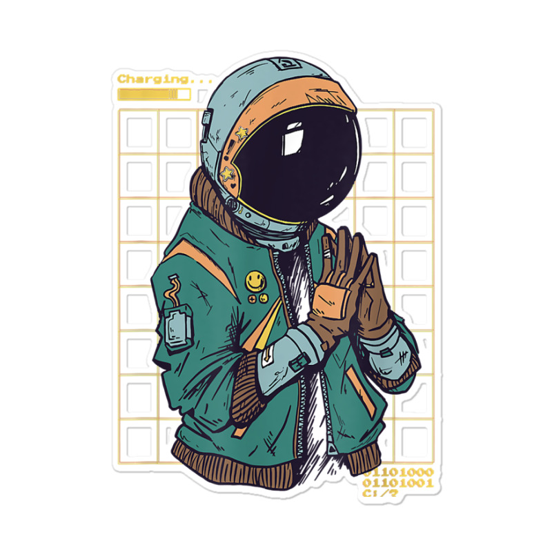 Astronaut Space Travel Retro Aesthetic Streetwear T Shirt Sticker | Artistshot