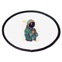 Astronaut Space Travel Retro Aesthetic Streetwear T Shirt Oval Patch | Artistshot