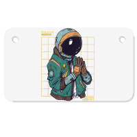 Astronaut Space Travel Retro Aesthetic Streetwear T Shirt Motorcycle License Plate | Artistshot