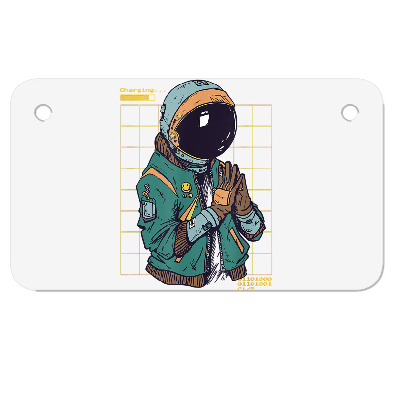 Astronaut Space Travel Retro Aesthetic Streetwear T Shirt Motorcycle License Plate | Artistshot