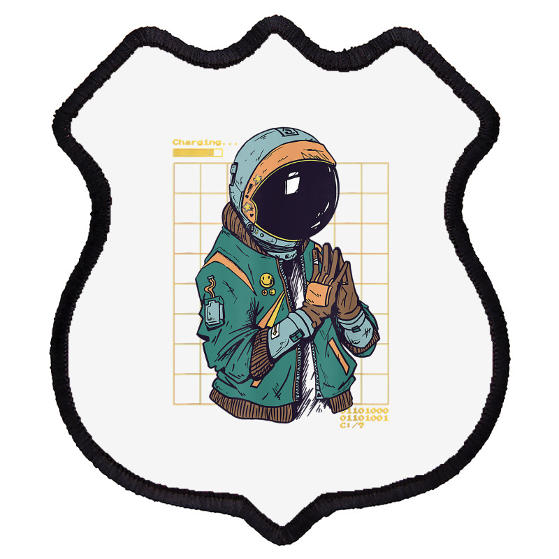 Astronaut Space Travel Retro Aesthetic Streetwear T Shirt Shield Patch | Artistshot