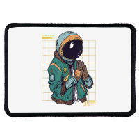 Astronaut Space Travel Retro Aesthetic Streetwear T Shirt Rectangle Patch | Artistshot