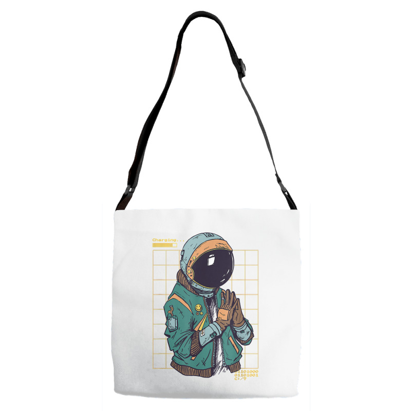 Astronaut Space Travel Retro Aesthetic Streetwear T Shirt Adjustable Strap Totes | Artistshot