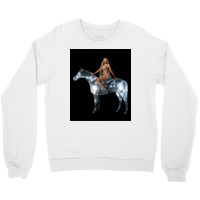 The Renaissance Horse And The Beauty Woman   Aesthetic Album Poster Crewneck Sweatshirt | Artistshot