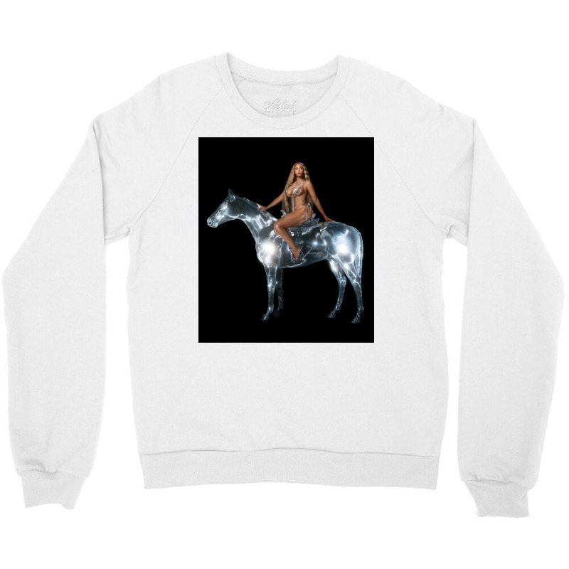 The Renaissance Horse And The Beauty Woman   Aesthetic Album Poster Crewneck Sweatshirt by bosnjoxhedo | Artistshot