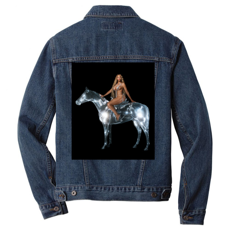 The Renaissance Horse And The Beauty Woman   Aesthetic Album Poster Men Denim Jacket by bosnjoxhedo | Artistshot