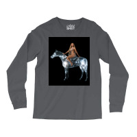 The Renaissance Horse And The Beauty Woman   Aesthetic Album Poster Long Sleeve Shirts | Artistshot