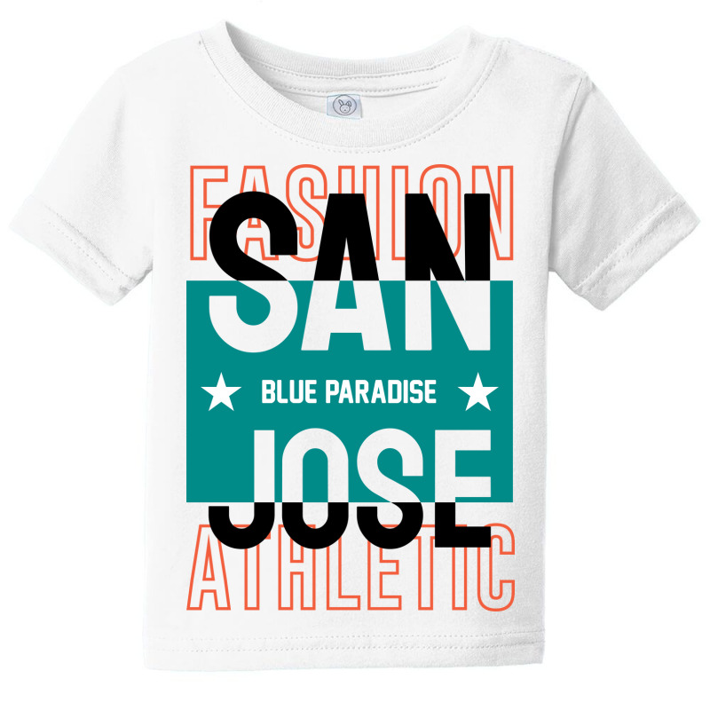 San Jose Blue Paradise Baby Tee by King.Chloe | Artistshot