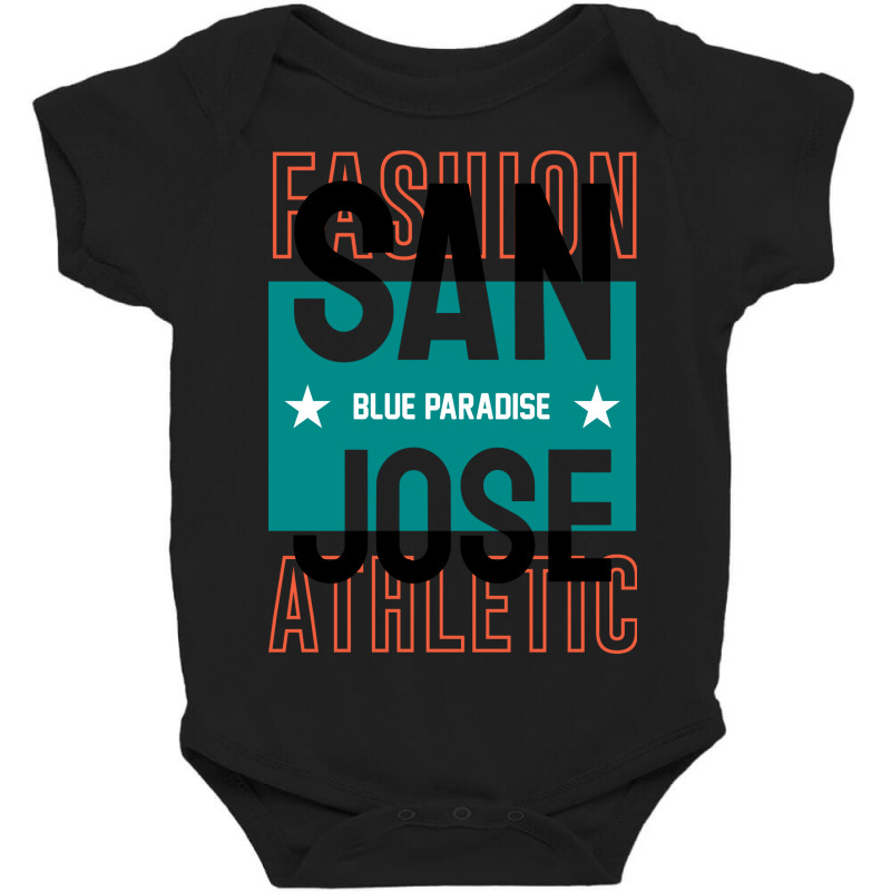 San Jose Blue Paradise Baby Bodysuit by King.Chloe | Artistshot