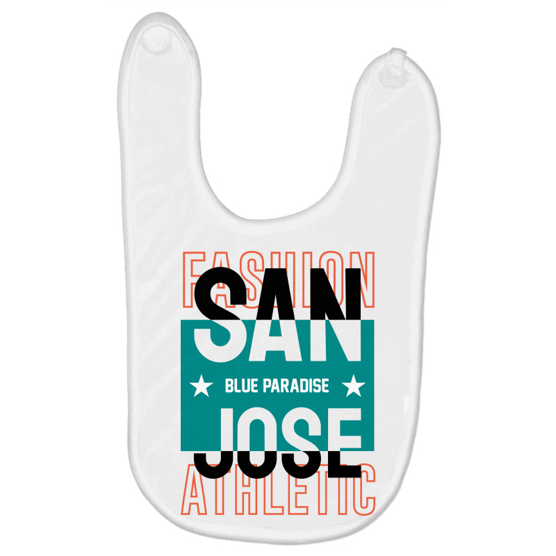 San Jose Blue Paradise Baby Bibs by King.Chloe | Artistshot