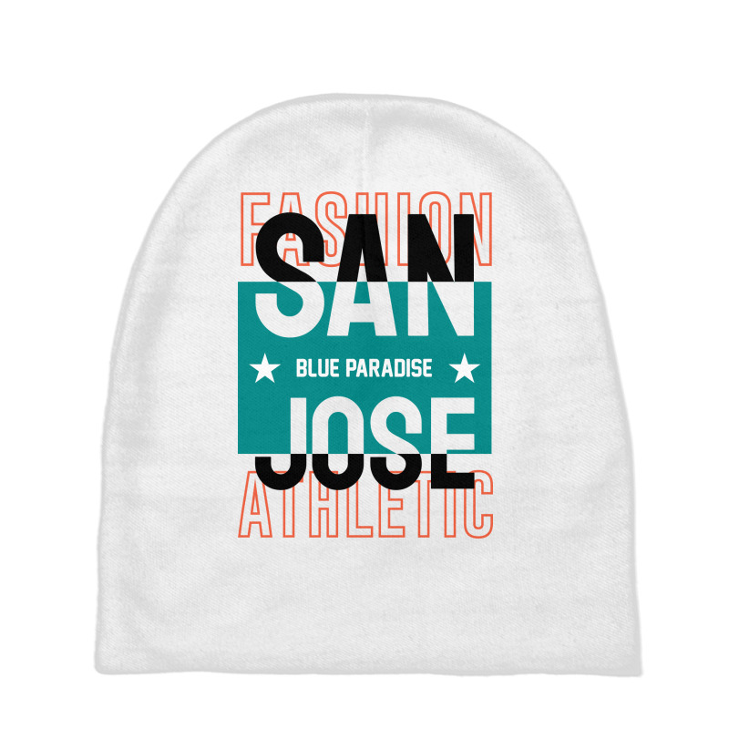 San Jose Blue Paradise Baby Beanies by King.Chloe | Artistshot