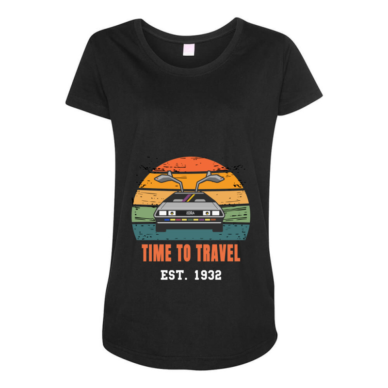 Time To Travel Return To The Future Est 1932 Maternity Scoop Neck T-shirt by TienWacyk | Artistshot