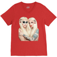 Trixie And Katya Book Unhhhh V-neck Tee | Artistshot