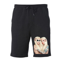 Trixie And Katya Book Unhhhh Fleece Short | Artistshot