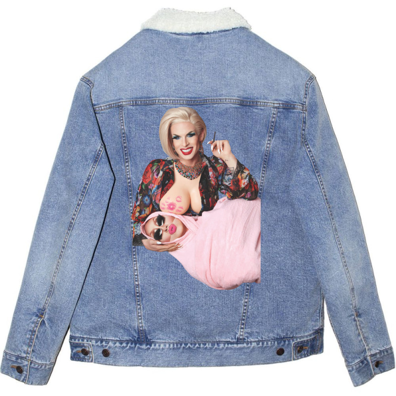 Trixie And Katya Book Unhhhh 1 Unisex Sherpa-Lined Denim Jacket by muingalivera | Artistshot