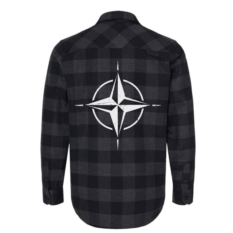 Nato Otan Flag Symbol Western Military Alliance Flannel Shirt by JoelJBerghoff | Artistshot