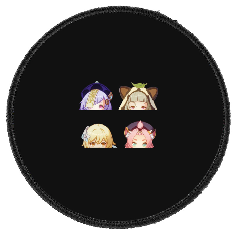 Mini Genshin Peekers Round Patch by adwoaafredyy | Artistshot