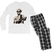 Matin Gore With A Guitar (transparent Men's Long Sleeve Pajama Set | Artistshot