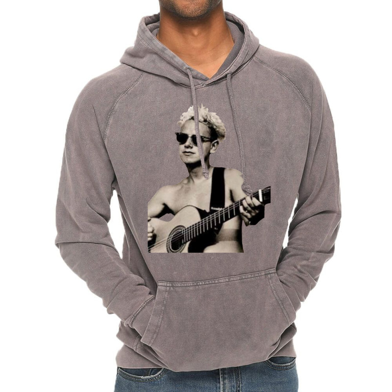 Matin Gore With A Guitar (transparent Vintage Hoodie by michaoguirink | Artistshot