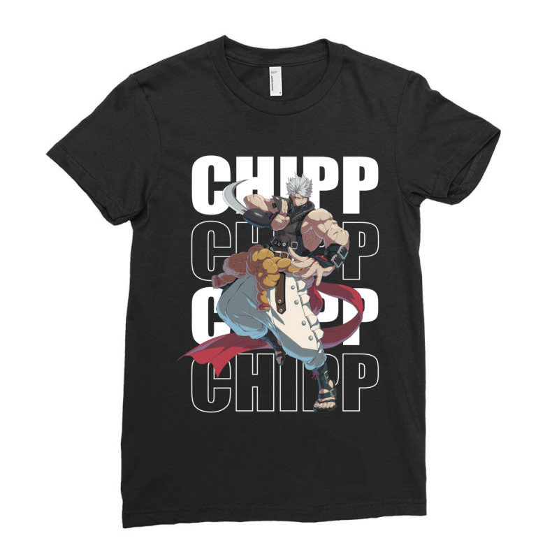 Chipp Zanuff Guilty Gear Strive White Line Ladies Fitted T-Shirt by BarbaraJones | Artistshot