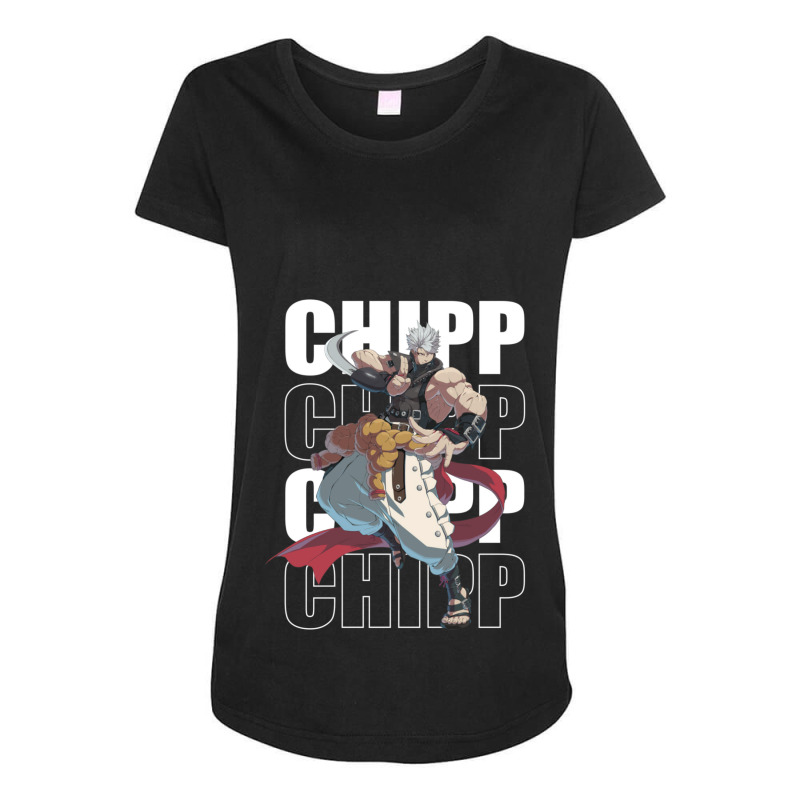 Chipp Zanuff Guilty Gear Strive White Line Maternity Scoop Neck T-shirt by BarbaraJones | Artistshot