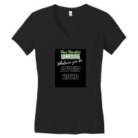 Time Travelers Warning Whatever You Do Avoid 2020 Women's V-neck T-shirt | Artistshot