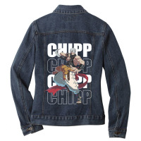 Chipp Zanuff Guilty Gear Strive White Line Guiltygear New Movie Film F Ladies Denim Jacket | Artistshot