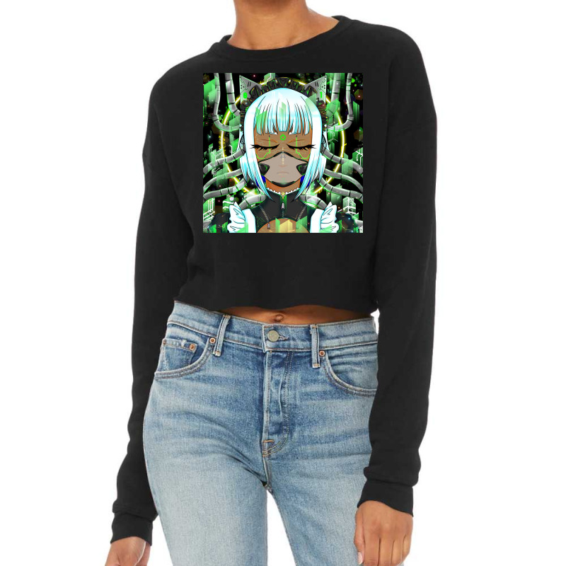 Cybermaid Cat Girl Cropped Sweater by ClaytonPaulToquero | Artistshot