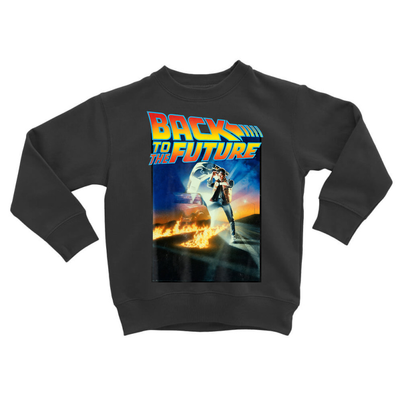 Back To Movie Poster Toddler Sweatshirt by JoelJBerghoff | Artistshot