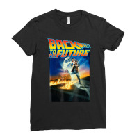 Back To Movie Poster Ladies Fitted T-shirt | Artistshot