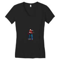 Back To The Future Musical Print Women's V-neck T-shirt | Artistshot