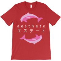 Vaporwave Aesthetic  Aesthete  Dolphins T-shirt | Artistshot