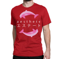 Vaporwave Aesthetic  Aesthete  Dolphins Classic T-shirt | Artistshot