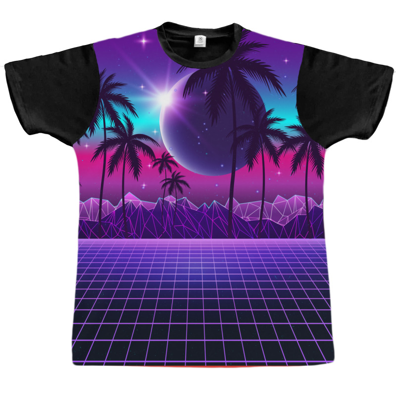 Twilight Retrowave Graphic T-shirt by muingalivera | Artistshot