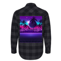 Twilight Retrowave Flannel Shirt | Artistshot