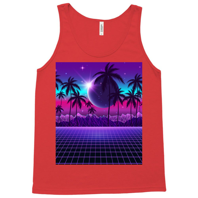 Twilight Retrowave Tank Top by muingalivera | Artistshot