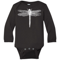 Dragonfly Long Sleeve Baby Bodysuit | Artistshot