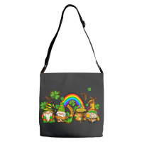 St Patricks Gnomes With Rainbow Adjustable Strap Totes | Artistshot