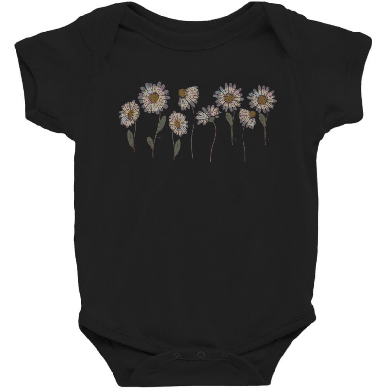 Sunshine Daisy Daisies Vacation Casual Graphic For Women Baby Bodysuit by DennisTomScott | Artistshot