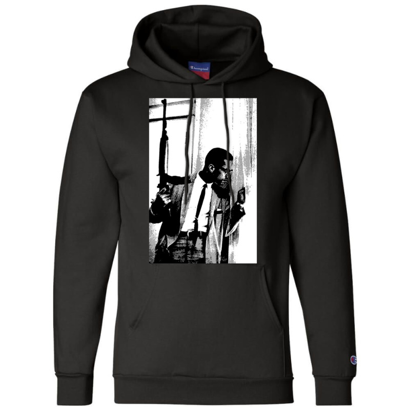 The Malcolm X Black Heritage Artwork Champion Hoodie by SamAlexanderMcnutt | Artistshot