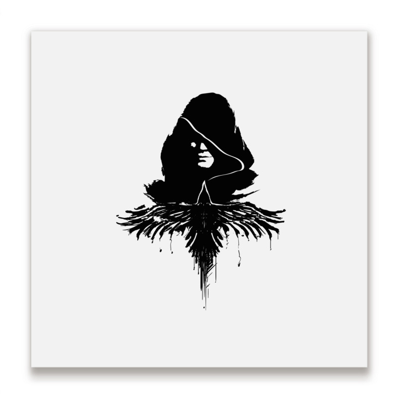 The Crow 9 Metal Print Square | Artistshot