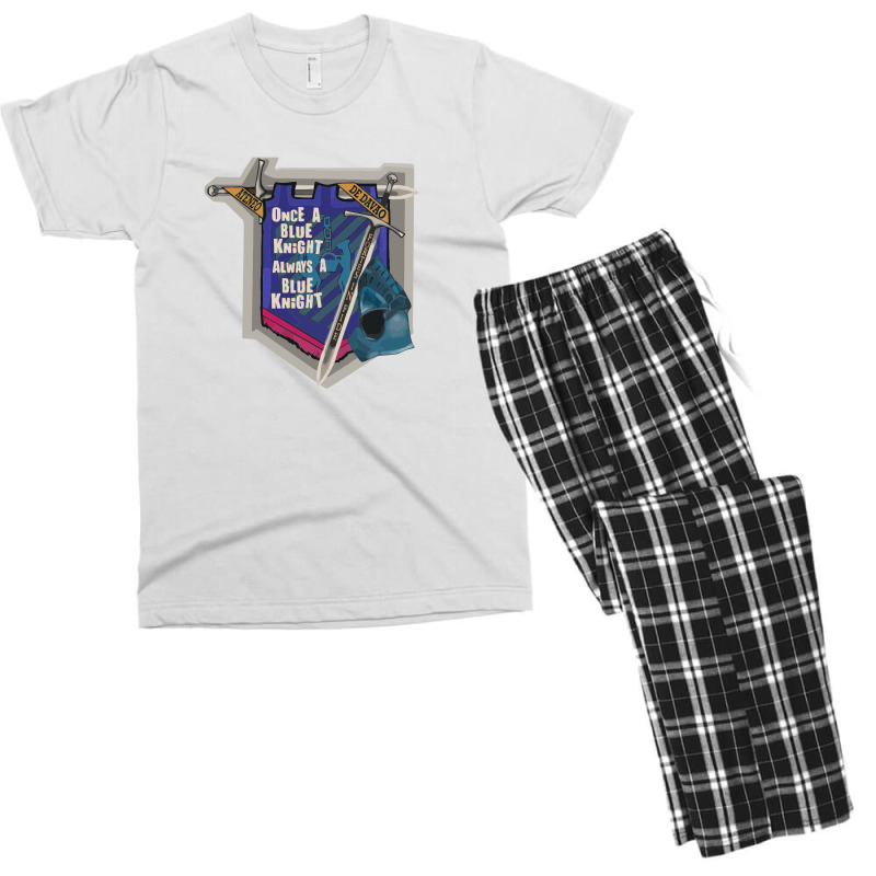 Ateneo De Davao, Once A Blue Knight Souvenir Men's T-shirt Pajama Set by nuzum | Artistshot