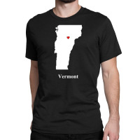 Vermont Love Map Classic T-shirt | Artistshot