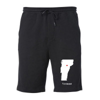 Vermont Love Map Fleece Short | Artistshot