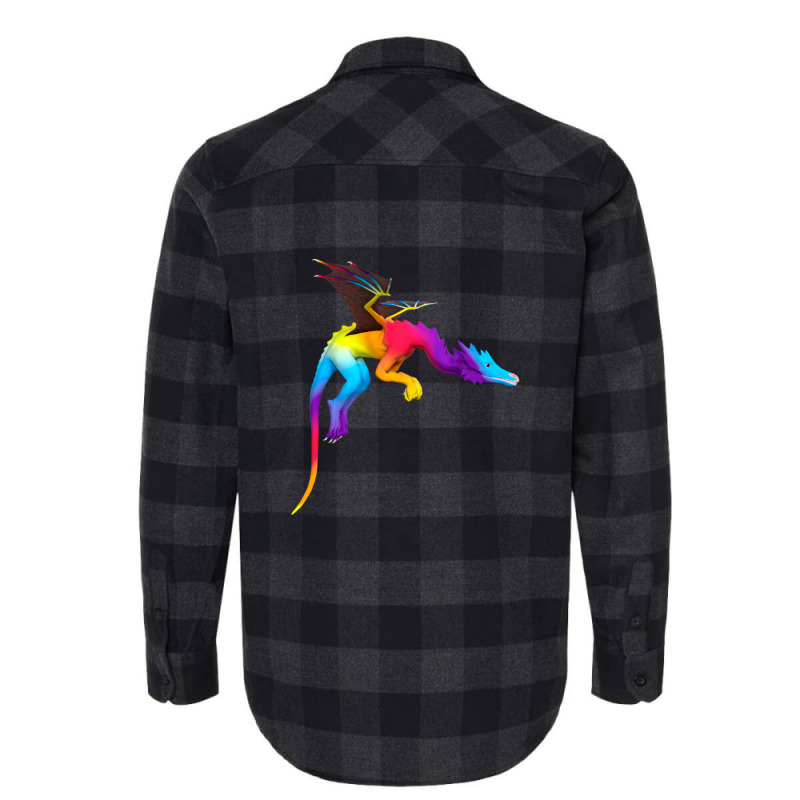 Fairy Tale Rainbow Dragon 1 Flannel Shirt by IsabelConstance | Artistshot