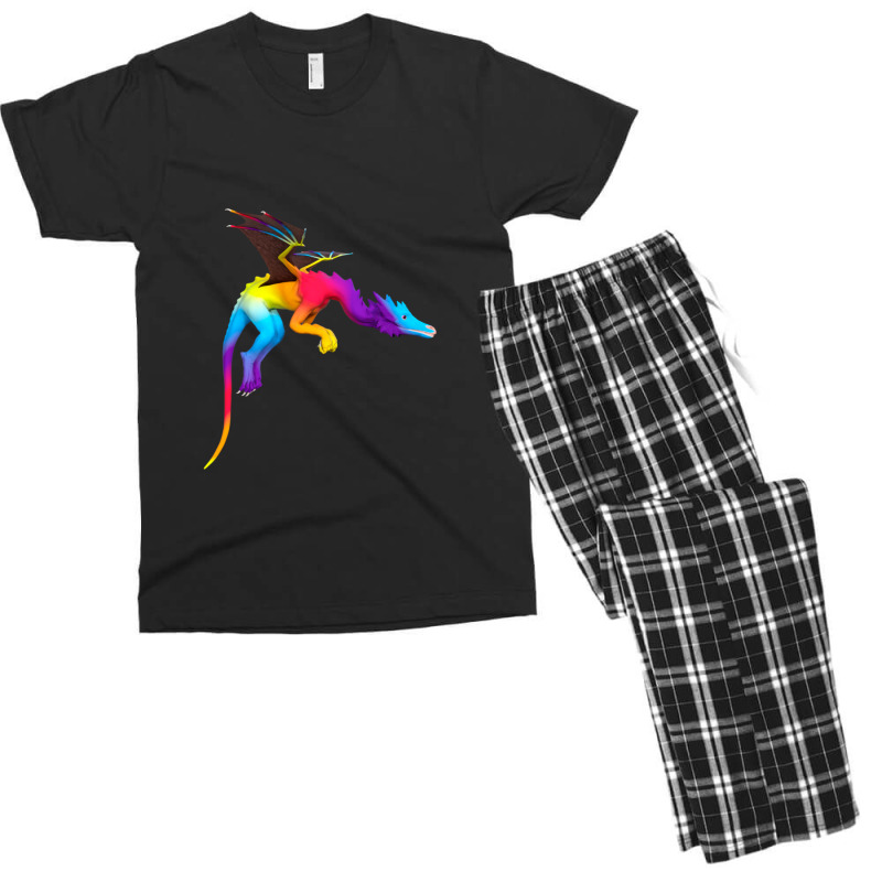 Fairy Tale Rainbow Dragon 1 Men's T-shirt Pajama Set by IsabelConstance | Artistshot