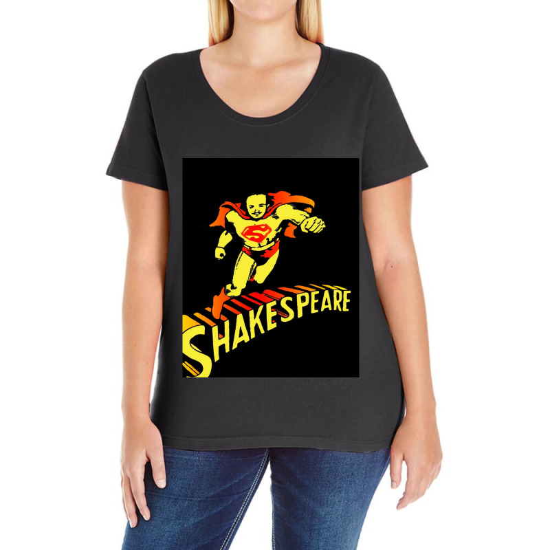 Super Shakespeare Ladies Curvy T-Shirt by TracyLSontrop | Artistshot