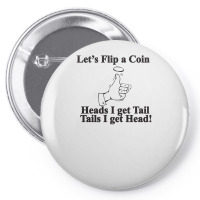 Lets Flip A Coin Funny Pin-back Button | Artistshot