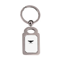 The Crow 73 Silver Rectangle Keychain | Artistshot