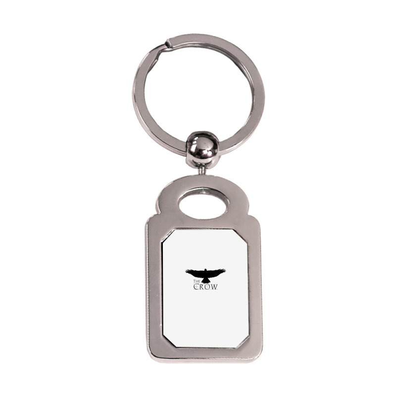 The Crow 73 Silver Rectangle Keychain | Artistshot